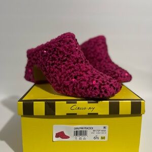 Circus by Sam Edelman Fuchsia Sequin Mules